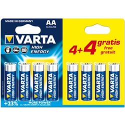 Batterij Varta AA 8 stuks - Warentuin Mix