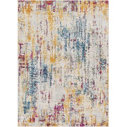 Modern Abstract Tapijt ALANA - Meerkleurig/Beige - 160x215 cm