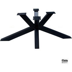 Benoa Delmar Iron Dining Table Spider Leg Black powdercoating (2 Parts)
