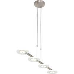 Moderne Hanglamp Orion Staal 4-lichts