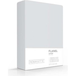 Flanellen Lakens Romanette Zilver-240 x 260 cm