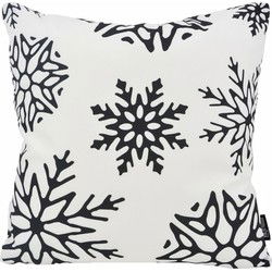 Zwart-Wit Kerst #2 | 45 x 45 cm | Kussenhoes | Katoen/Polyester