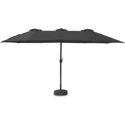 Feel Furniture - Toscano - Grote Parasol - Twin - 4.5 Meter - Zwart