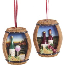 Ornament Wine kunststof h8 cm