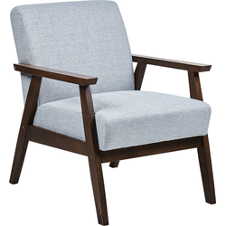 Beliani ASNES - Fauteuil-Grijs-Polyester