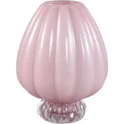PTMD Vaas Syamer - 16x16x22cm - Glas - Roze