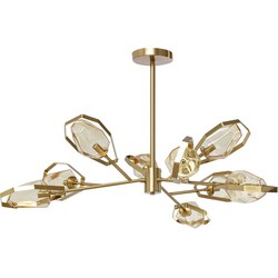 Hanglamp Diamond Fever Ufo Brass 106cm