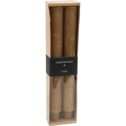 Kaars dia. 3 cm, hoogte: 25 cm Vela 2 stuks beige