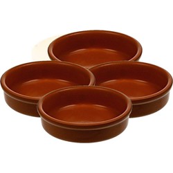 Set van 20x terracotta tapas bakjes/schaaltjes 7 cm - Serveerschalen