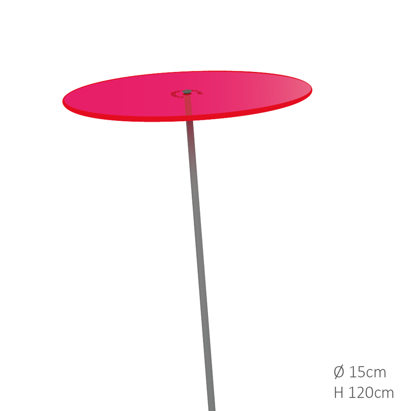 Zonnevanger Rood-Roze (kleur fuchsia) medium 120x15 cm Cazador Del Sol - 