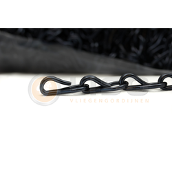 Liso ® Kettinggordijn kleur Zwart - per meter