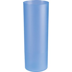 Juypal longdrink glas - 6x - blauw - kunststof - 330 ml - herbruikbaar - Drinkglazen