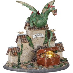 Efteling De Draak Kerstdorp - 16x9x17 cm - Polyresin