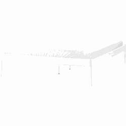VAURS  - Tweepersoonsbed - Wit - 160 x 200 cm - Staal
