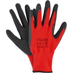 Tuin/werkhandschoenen rood/zwart 3 paar maat XL - Werkhandschoenen