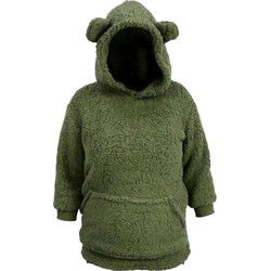 Hoodie pippa kids 50x70 cm w green