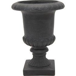 Clayfibre French Vase S Graphite D31H44 cm bloempot
