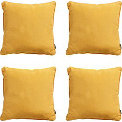 Madison -  Sierkussen Panama golden glow - Ca. 60x60 cm - Set van 4