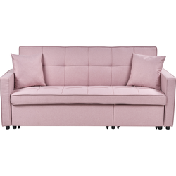 Beliani GLOMMA - Slaapbank-Roze-Polyester