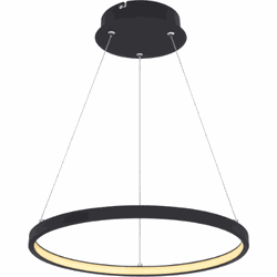 Metalen Cirkelvormige Ralph LED hanglamp - Zwart