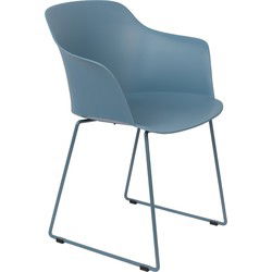 Housecraft Living Tango Eetkamerstoelen armleuning Blauw - Set van 2