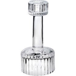 Concorde Kaarsen kandelaar - glas - luxe - 7 x 15 cm - kaars kandelaars