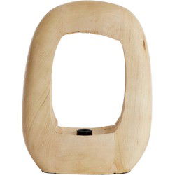 Light & Living - tafellamp - Kelafo - naturel - hout - schemerlamp - E27 - 7041182