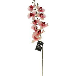 Bellatio Design Kunstbloem Orchidee Bora - roze - 108 cm - Kunstbloemen