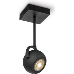 Home sweet home LED opbouwspot Nop ↔ 9,5 cm - zwart