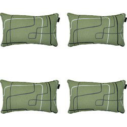 Madison -  Sierkussen Joah sage - Ca. 30x50 cm - Set van 4