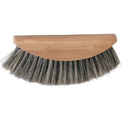 Schildersstoffer - halve maan - 19 x 8cm - hout - Chinese varkensharen - Schilderstoffers