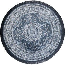 Dutchbone Bodega Rond Vloerkleed Blauw 175'
