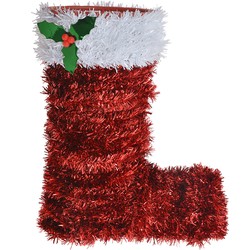 Clayre & Eef Kerstdecoratie Laars 22 cm Rood Kunststof