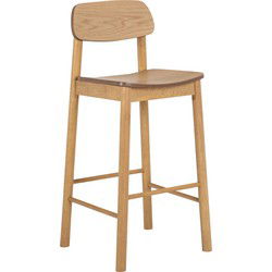 Barkruk Hout Naturel - Zithoogte 74cm - Utzon - Set van 2