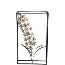 PTMD Zadder Droogbloem Object  - 30 x 9 x 51 cm - Metaal - Goud