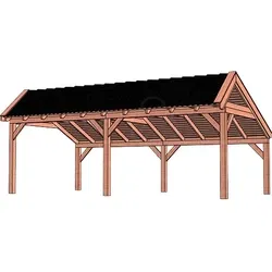 Trendhout douglas kapschuur De Stee, 730 x 425 cm