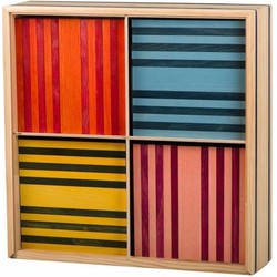 Kapla Kapla  houten bouwplankjes 100 - 8 kleuren