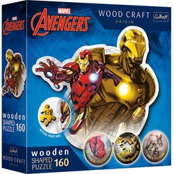 Trefl Trefl Trefl - Puzzels - 160 Houten Vormige Puzzels" - Brave Iron Man / Disney Marvel Heroes FSC Mix 70%"