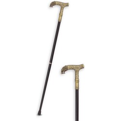 AN ALUMINIUM WALKING STICK