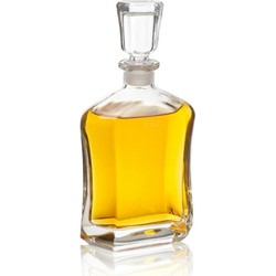Glazen decoratie fles/karaf 700 ml/26 cm voor water of likeuren - Whiskeykaraffen