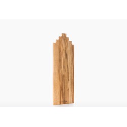 Wooden Amsterdam Serveerplank Grachtenpand - Eiken - Product Grootte: 60 (60 x 19 x 2.2 cm)