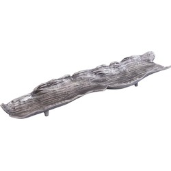 PTMD Schaal Lukne - 77x20x5 cm - Aluminium - Zilver
