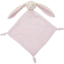 Nature Planet pluche knuffeldoekje/tuttel roze Konijn - 40 cm - Knuffeldoek