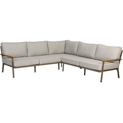 Exotan Orlando Loungeset Tuin - Aluminium - Champagne - 233x89x75