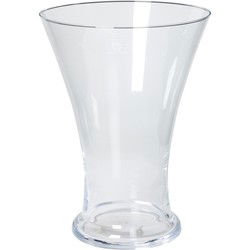 Bellatio Design Vaas - taps uitlopende vaas - glas - 25 cm - decoratie - Vazen