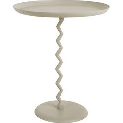 Leitmotiv - Bijzettafel Zig Zag Large - Warmgrijs