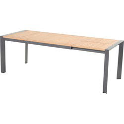 California teak extension tafel 160-220x100 cm