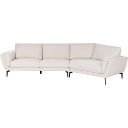 Beliani KANSSELI - Driezitsbank-Beige-Polyester