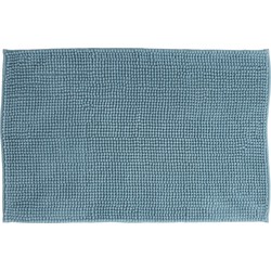 Atmosphera Badkamer kleedje/badmat voor de vloer - 50 x 80 cm - lichtblauw - Badmatjes