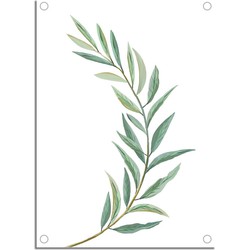 Tuinposter Eucalyptus blad DesignClaud - 50 x 70 cm met ringen